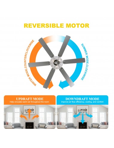 Oaks Aura 65" Smart Black Ceiling Fan...