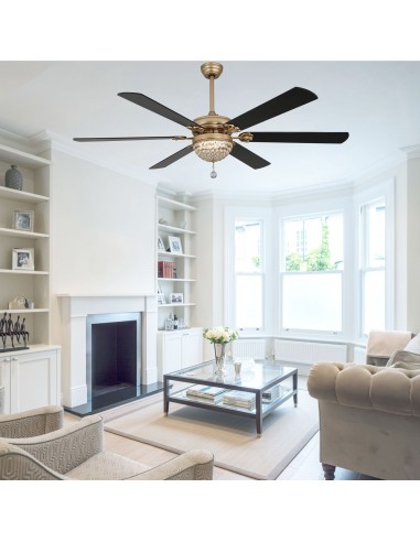 Oaks Aura 65" 6-Blade Ceiling Fan...