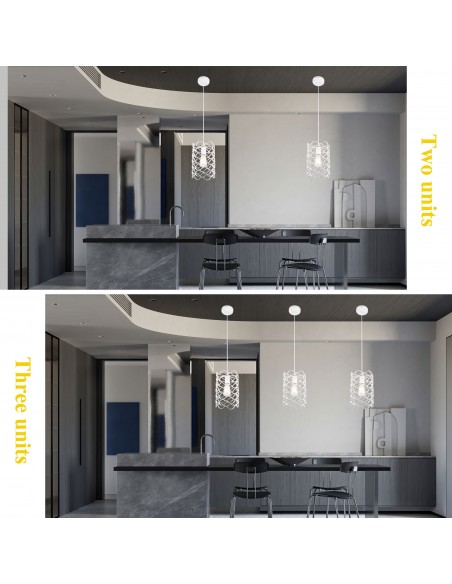 Oaks Aura 1-Light Kitchen Island Pendant with Metal Accents