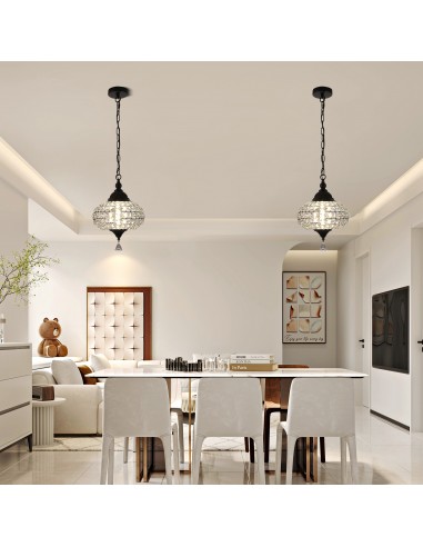 Oaks Aura 11" 1-Light Crystal Pendant...