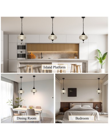 Oaks Aura 11" 1-Light Crystal Pendant...