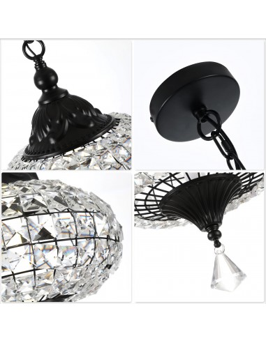 Oaks Aura 11" 1-Light Crystal Pendant...