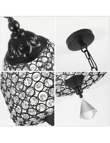 Oaks Aura 7" 1-Light Single Crystal...