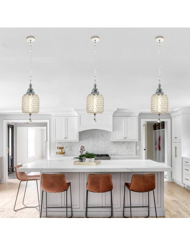 Oaks Aura 7" 1-Light Single Crystal...