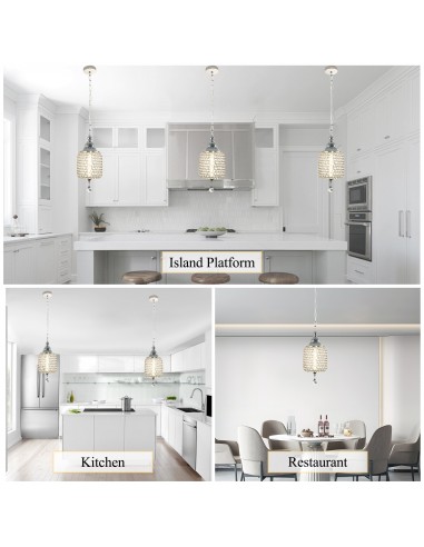 Oaks Aura 7" 1-Light Single Crystal...