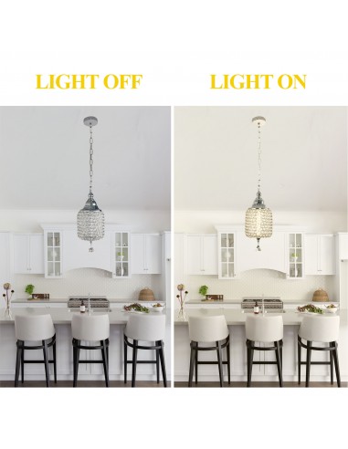 Oaks Aura 7" 1-Light Single Crystal...