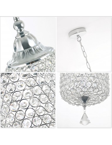 Oaks Aura 7" 1-Light Single Crystal...