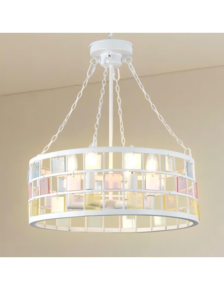 Oaks Aura 17” Vintage Church Style Chandelier Adjuatable Pendant Light Fixture