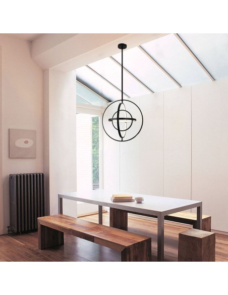 Oaks Aura 19.7” DIY Shape Sphere Pendant Light Fixture