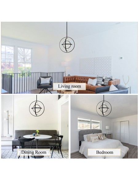 Oaks Aura 19.7” DIY Shape Sphere Pendant Light Fixture