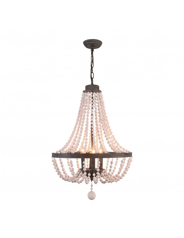 Oaks Aura Modern Bohemia 4-Light Wood...