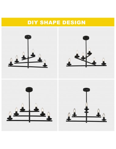 Oaks Aura 26” 6-Light Contemporary...