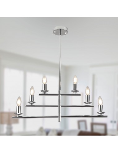 Oaks Aura 26” 6-Light Contemporary...