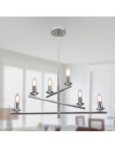 Oaks Aura 26” 6-Light Contemporary...