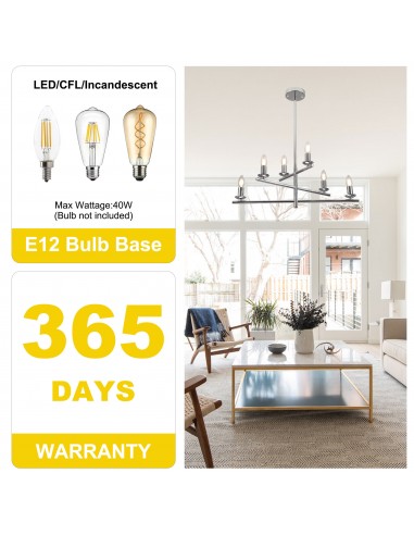 Oaks Aura 26” 6-Light Contemporary...