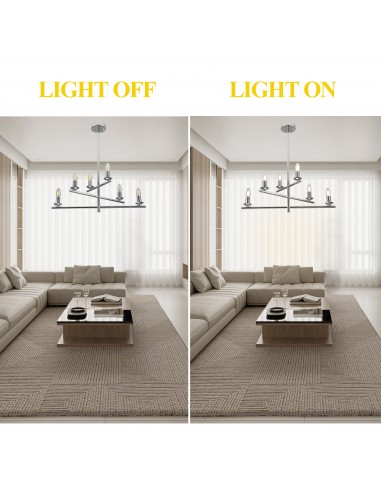 Oaks Aura 26” 6-Light Contemporary...