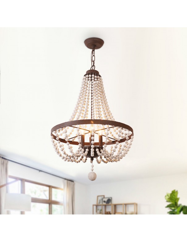 Oaks Aura Modern Bohemia 4-Light Wood...