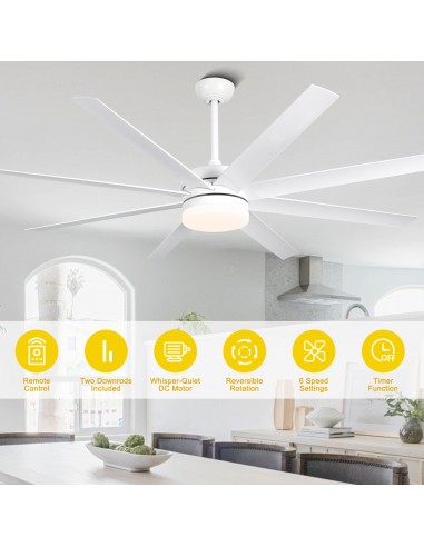 Oaks Aura 65" Large Smart Ceiling Fan...