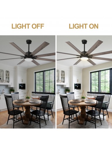 Oaks Aura 72” Large Smart Ceiling Fan...