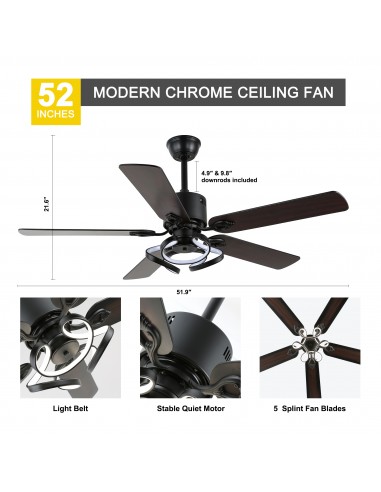 Oaks Aura 52” Reversible 5-Blade...