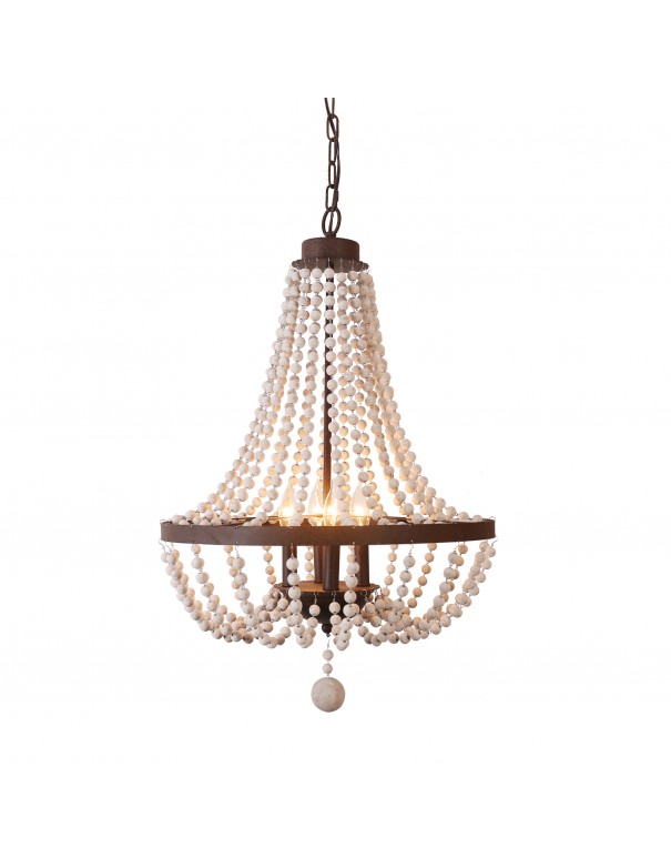 Oaks Aura Modern Bohemia 4-Light Wood...