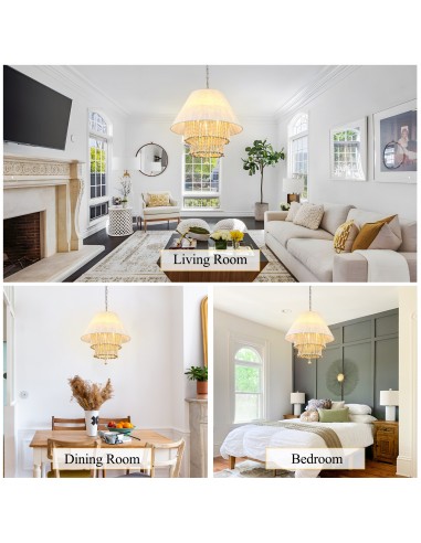 Oaks Aura 21” Wooden Bead Chandelier...