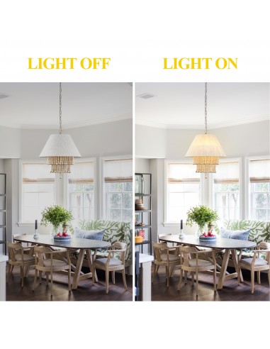 Oaks Aura 21” Wooden Bead Chandelier...