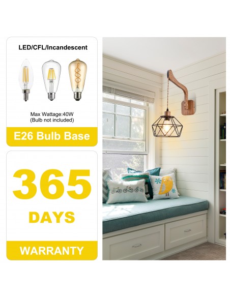 Oaks Aura 11.4" 1-Light Adjustable Height Wall Sconce, Arm Sconce