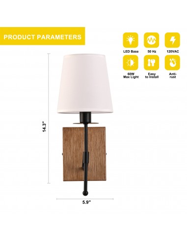 Oaks Aura 5.9” 1-Light Wall Sconce...