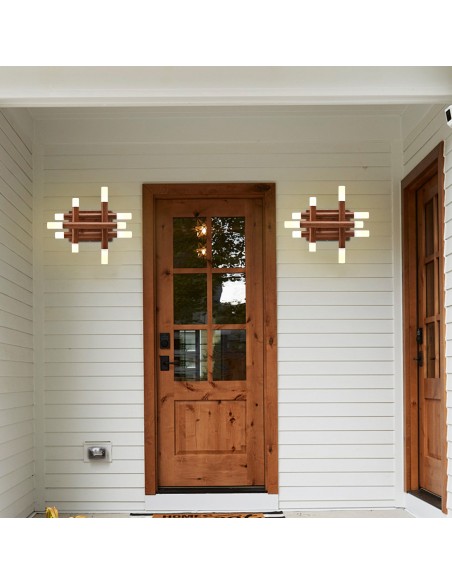 Oaks aura 13” Dimmable Wall Sconce with LED Lights and Remote Control, 3-Color for Bedroom, Living Room, Hallway, and More