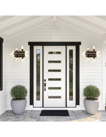 Oaks aura 13” Dimmable Wall Sconce with LED Lights and Remote Control, 3-Color for Bedroom, Living Room, Hallway, and More