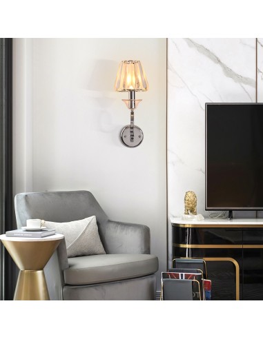 Oaks Aura 9.6” Modern 1-Light Crystal...