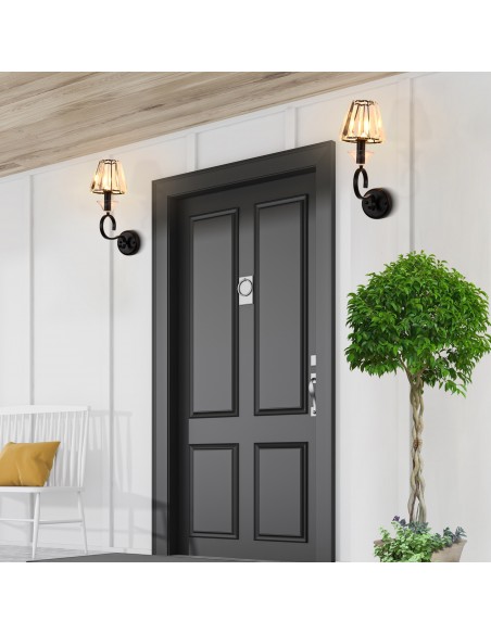 Oaks Aura 9.6” Modern 1-Light Crystal Wall Sconce for Bedroom, Living Room, Entryway, and More