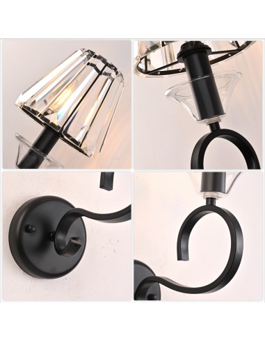 Oaks Aura 9.6” Modern 1-Light Crystal...