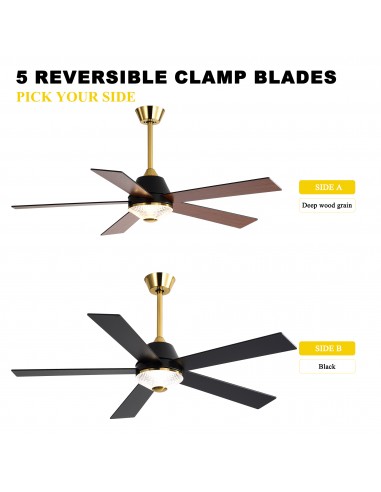 Oaks Aura 52-Inch 5-Blade Reversible...