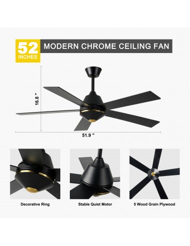 Oaks Aura 52-Inch 5-Blade Reversible...