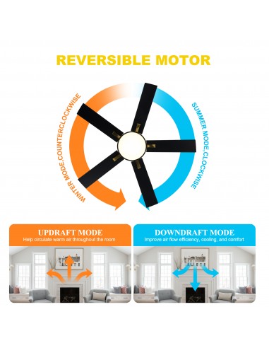 Oaks Aura 52" 5-Blade Reversible...