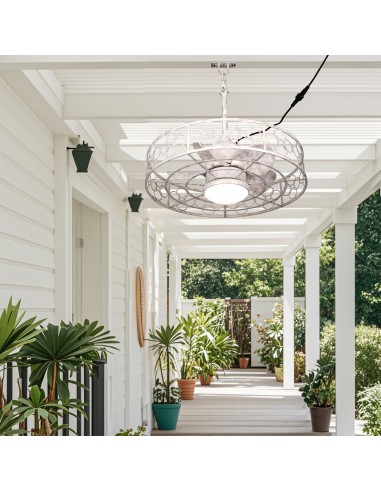 Oaks Aura 24" Outdoor Smart Ceiling...