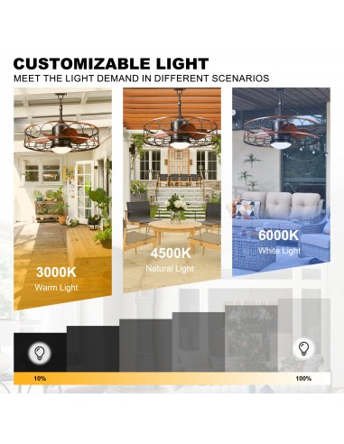 Oaks Aura 24" Outdoor Smart Ceiling...