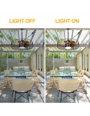 Oaks Aura 24" Outdoor Smart Ceiling...