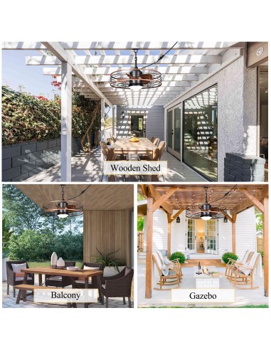 Oaks Aura 24" Outdoor Smart Ceiling...