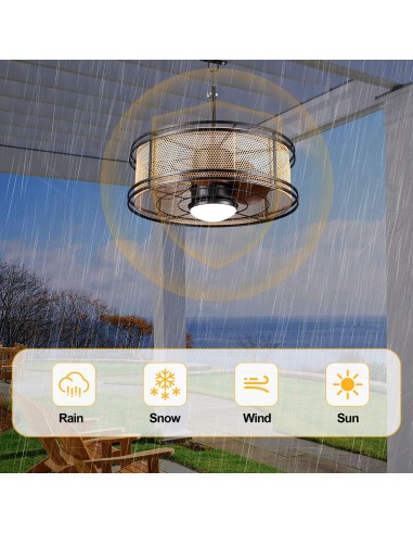 Oaks Aura 24" Outdoor Smart Ceiling...