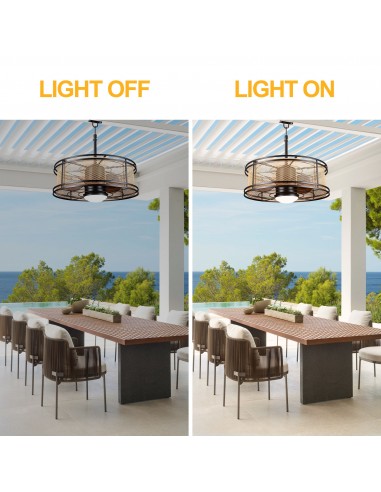 Oaks Aura 24" Outdoor Smart Ceiling...