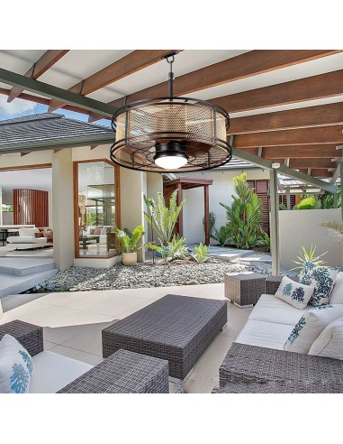 Oaks Aura 24" Outdoor Smart Ceiling...