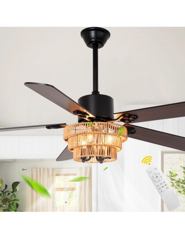 Oaks Aura 52" Modern Ceiling Fan with...