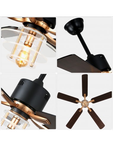 Oaks Aura 52" 5-Blade Ceiling Fan...