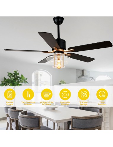 Oaks Aura 52" 5-Blade Ceiling Fan...
