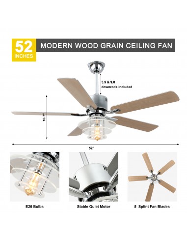 Oaks Aura 52" 5-Blade Ceiling Fan...