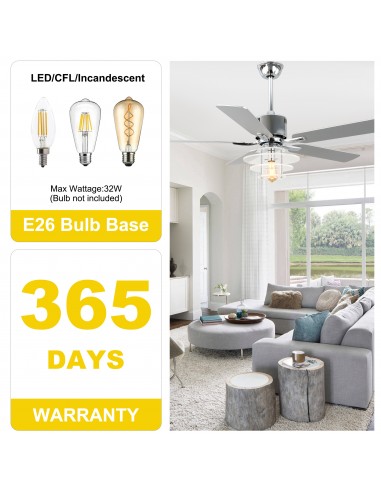 Oaks Aura 52" 5-Blade Ceiling Fan...