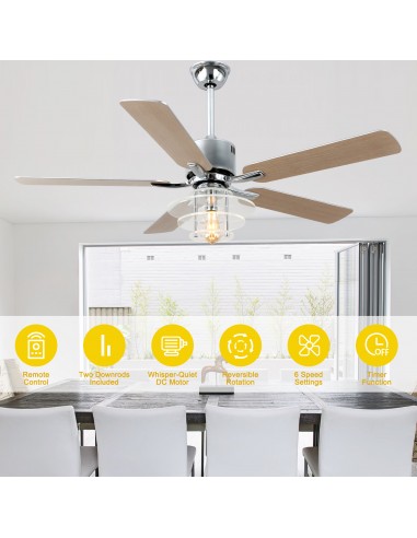 Oaks Aura 52" 5-Blade Ceiling Fan...